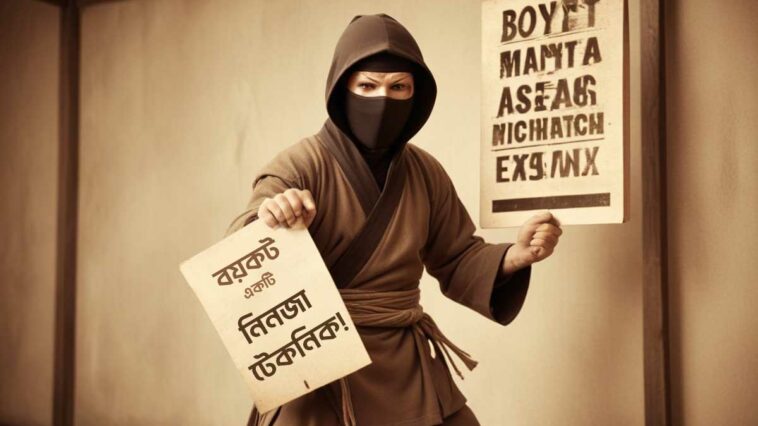 Boycott is a ninja technique
